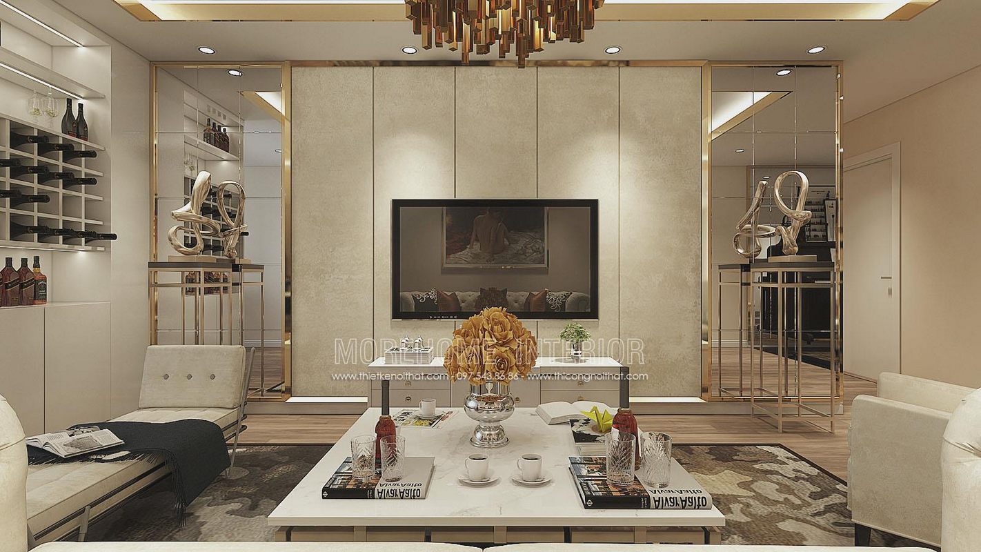 Neoclassical Interior Design of FLC, Cau Giay Apartment, Hanoi