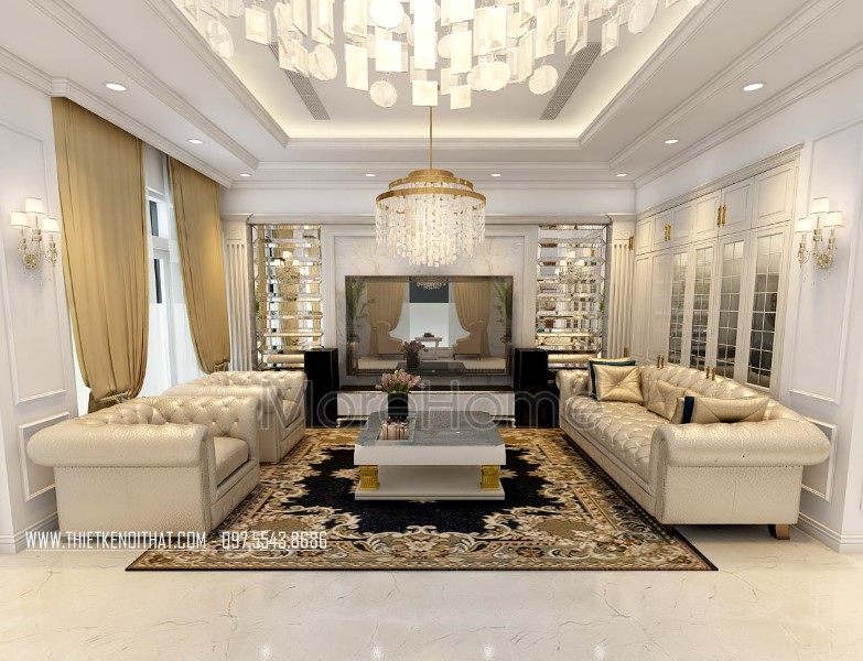 Interior design of villa at Ciputra, Westlake, Hanoi, Vietnam