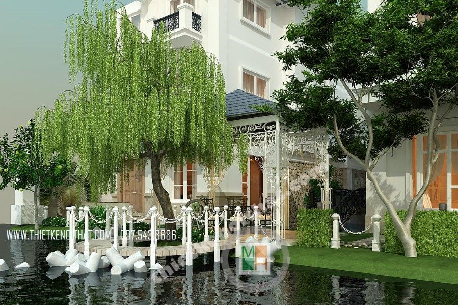 Architecture and interior design of Villa at Vinhomes Village, Hanoi, Vietnam