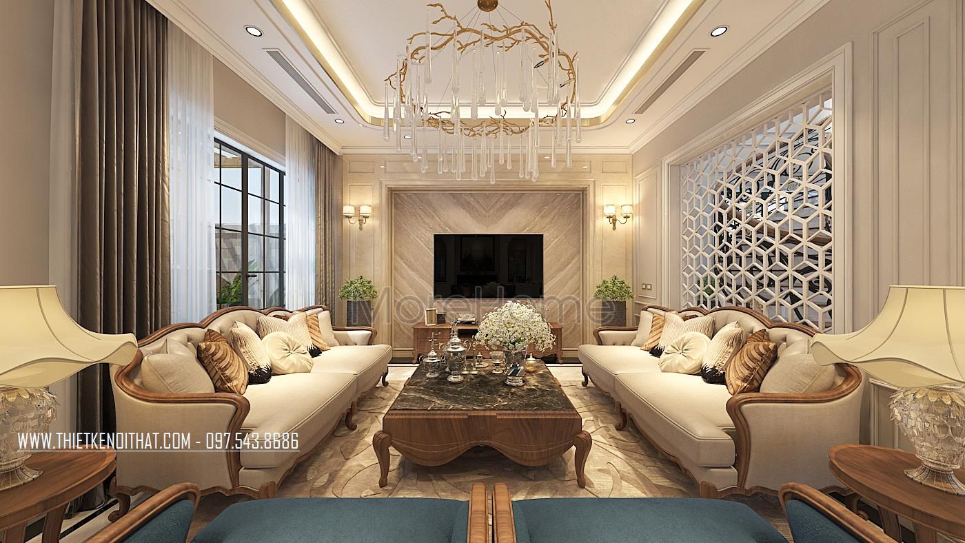 High-class and luxurious Interior design of a Villa at Vinhomes ...