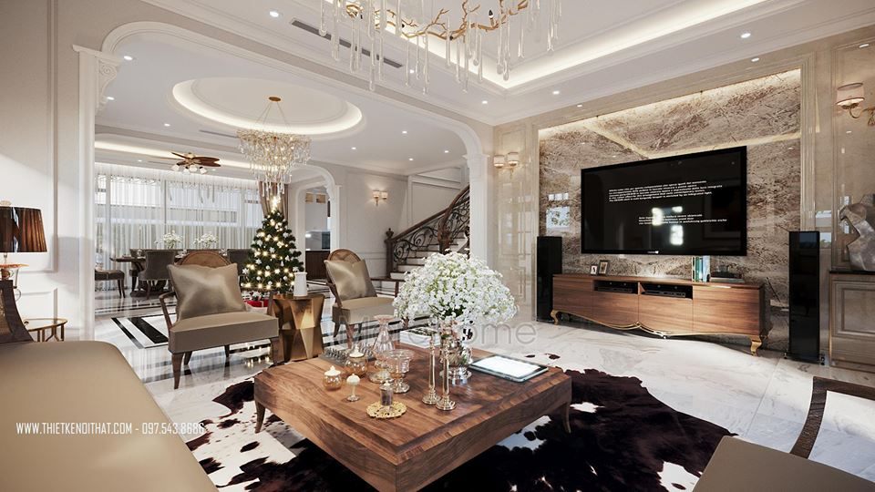 Interior design of a classy villa at Vinhomes Gardenia, My Dinh, Hanoi